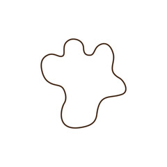 abstrack brown shape line
