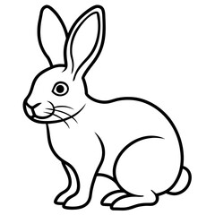 Obraz premium vector illustration of a rabbit