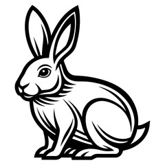 Obraz premium vector illustration of a rabbit