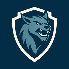 Obraz premium lion head shield