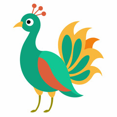 Fototapeta premium peacock vector illustration