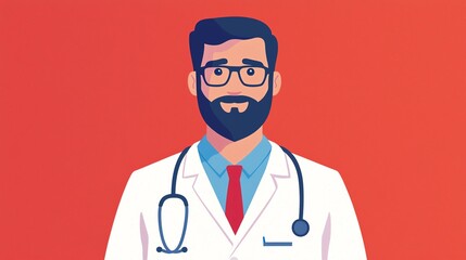 Fototapeta premium Doctor consultation scene promoting health awareness and early diagnosis