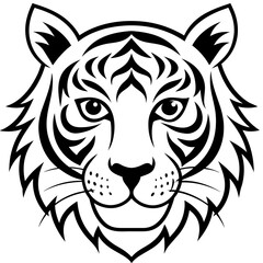 Obraz premium tiger head vector