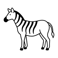 Fototapeta premium zebra vector illustration
