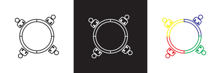 People segmentation icon. Vector  for websites, mobile interfaces, presentations,  banner, visual branding etc. Vector illustration. isolated on white and black background. EPS 10