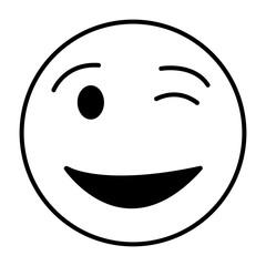 Wink Emoji Icon