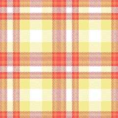 Elegant Vibrant grapefruit & Deep orangish Seamless Tartan Fabric Design