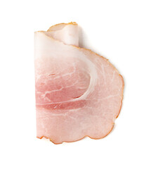 Baked Pork Slices Isolated, Roasted Sliced Loin, Tenderloin Ham Pieces, Boiled Meat Fillet Cuts