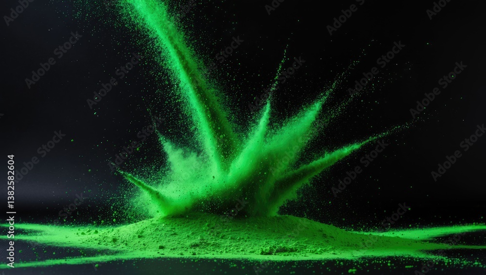 Aufkleber painted holi during the festival, capturing the motion freeze of color dust particles splashing, an 