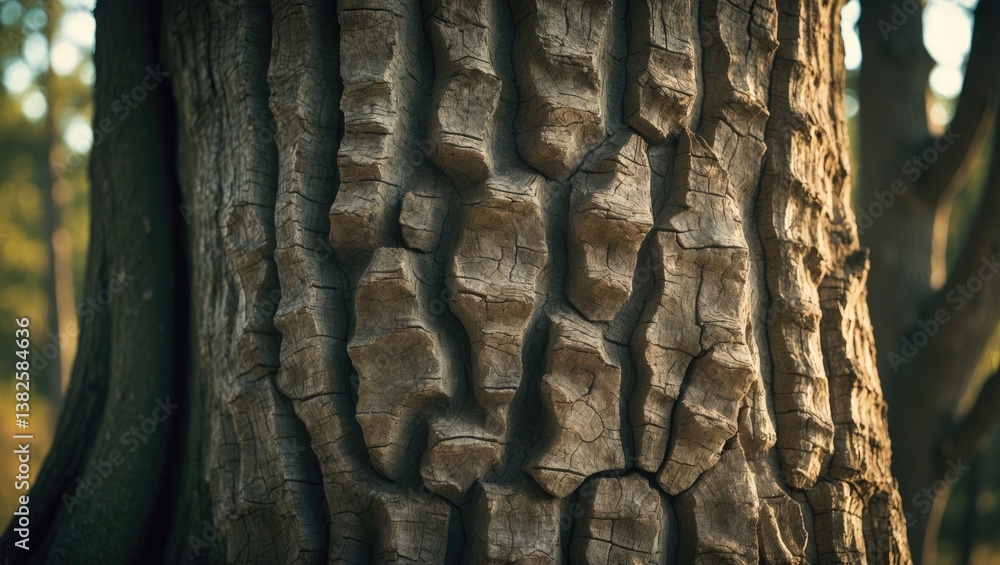 Poster seamless background of tree bark. tileable brown texture of the tree.