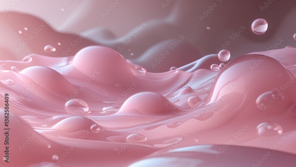 Aufkleber Blurred layers of fabric intertwine in gentle waves, creating an abstract and refined composition. The sheer material imparts a soft, ethereal quality ideal for design backgrounds.