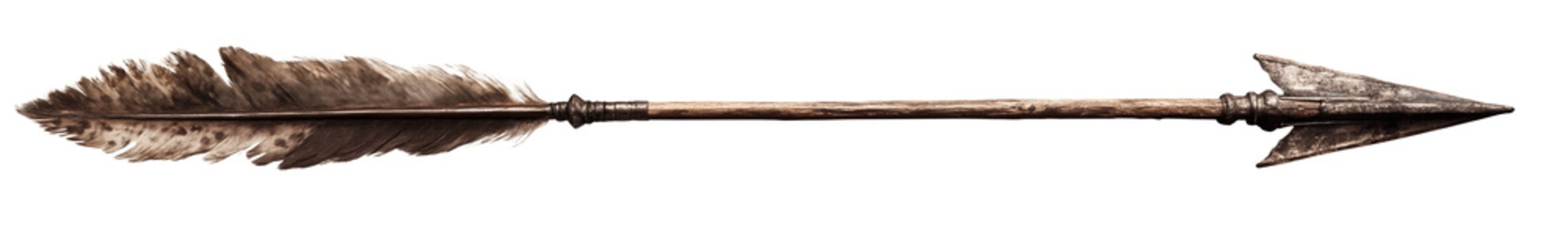Arrow isolated on transparent background. Generative AI