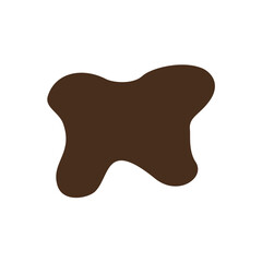 abstrack brown shape graphic design
