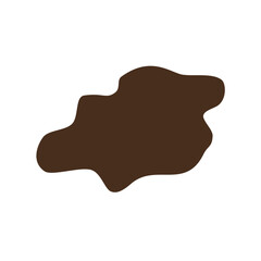 abstrack brown shape graphic design