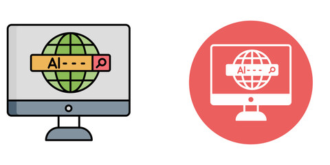 Ai Website    Icon – Line & Glyph Style