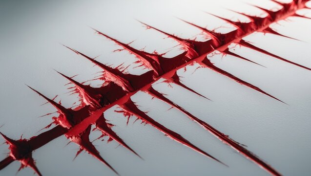 scratches from animal claws on isolated paper