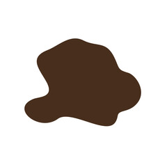 abstrack brown shape graphic design