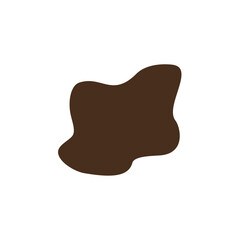 abstrack brown shape graphic design