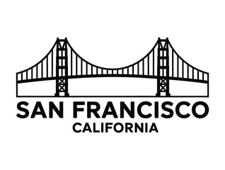 Stunning San Francisco skyline with iconic landmarks and bridge, perfect for travel, tourism, or city-themed projects showcasing California's urban beauty.