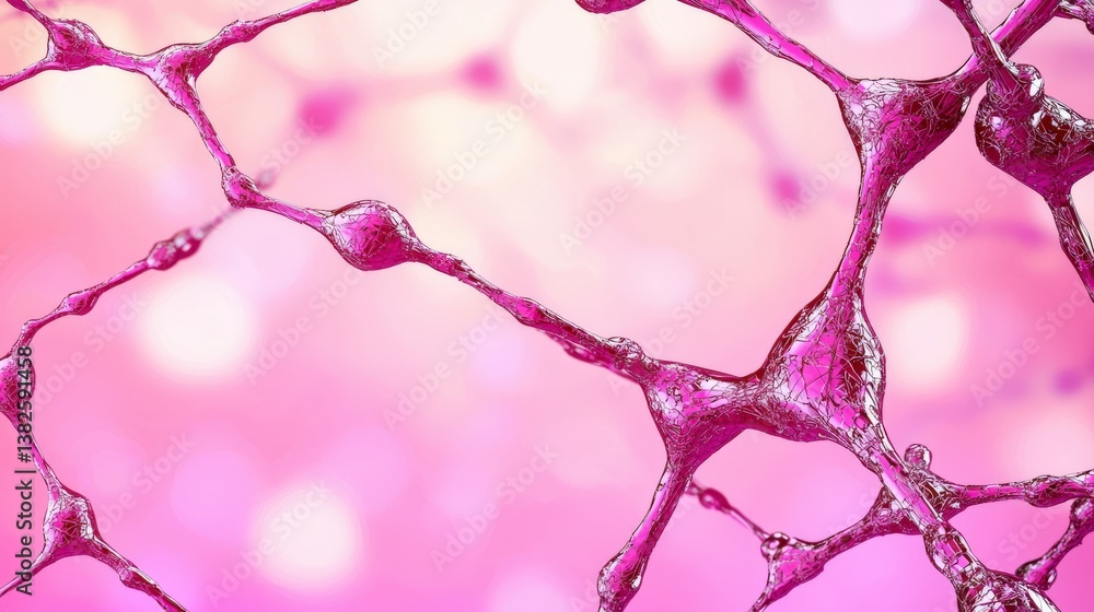 Poster abstract neural network: a stylized and colorful representation of a neural network, symbolizing con