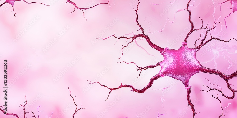 Poster neural network: a visual representation of neurons in a biological neural network. the intricate net