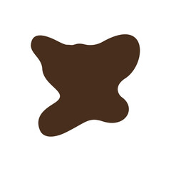 abstrack brown shape graphic design