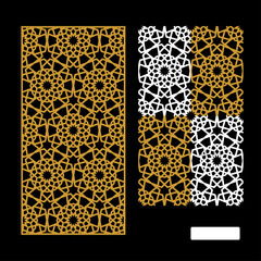 Vector Islamic Motif Design for router machine engraving