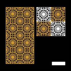 Vector Islamic Motif Design for router machine engraving