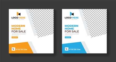 Open House For Sale Social Media Post Template | CMYK| Print Ready | Facebook Post | Twitter Post | LinkedIn Post | Square Post