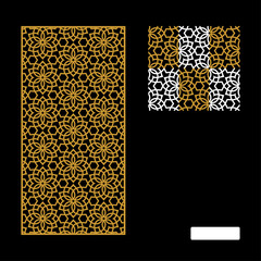 Vector Islamic Motif Design for router machine engraving