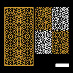 Vector Islamic Motif Design for router machine engraving