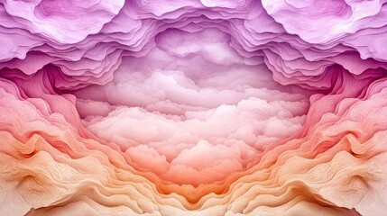 Fototapeta premium Sky of Colors: A mesmerizing view of an ethereal sky filled with layers of vibrant colors, creating a sense of awe and wonder.