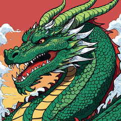 vector dragon for graphic design needs