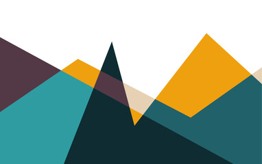 Abstract Geometric Mountain Background