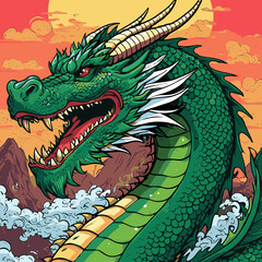 vector dragon for graphic design needs