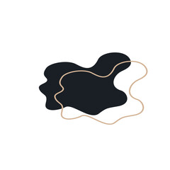 abstrack black shape and line