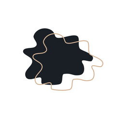 abstrack black shape and line