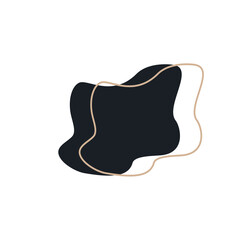 abstrack black shape and line