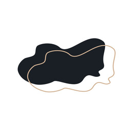 abstrack black shape and line