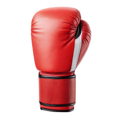 Red Boxing Glove Isolated on Transparent Background for Sports