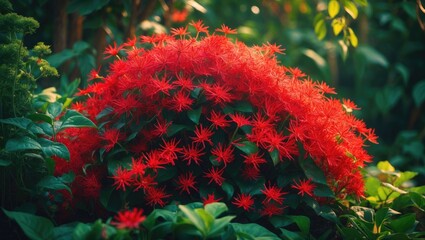 The ixora coccinea flower is a stunning plant recognized for its bright colors and distinctive shape. It is frequently utilized in gardens and landscaping to bring a sense of elegance and charm.