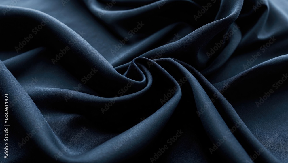 Aufkleber deep black fabric backdrop with empty space.