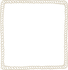 Obraz premium ロープ柄のベージュフレーム