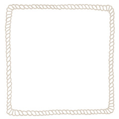 Fototapeta premium ロープ柄のベージュフレーム Adobe Illustrator Artwork