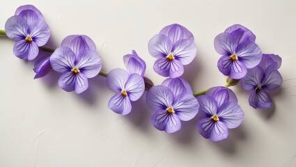 An isolated bunch of opened flowers on a white background.