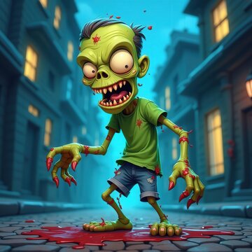 zombie in action