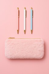 pink, kicked the pen and light background