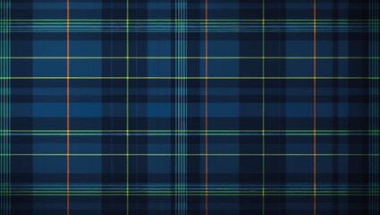 Obraz premium Ancient deep blue tartan