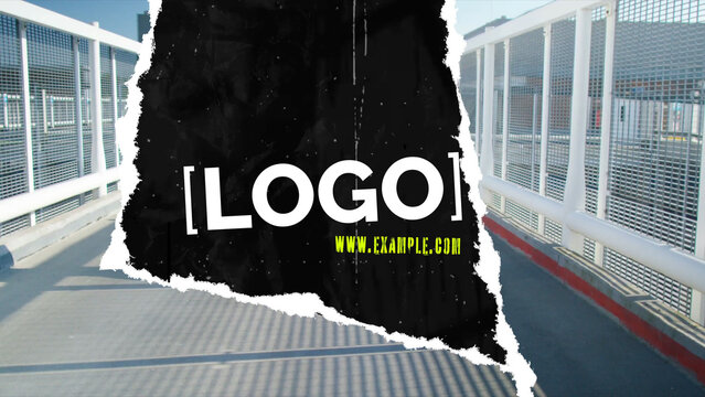 Ripped Logo Transition 02