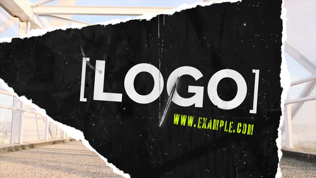 Ripped Logo Transition 07